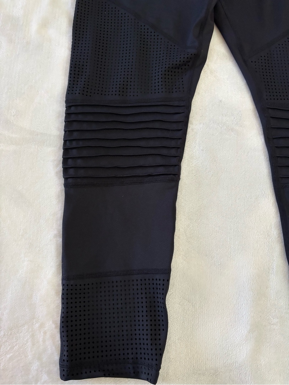 ZYIA Active Black Light n Tight Moto Leggings High Waist Activewear Size 12 - Picture 11 of 11